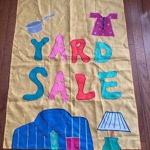 Colorful Yard Sale Flag/ Banner